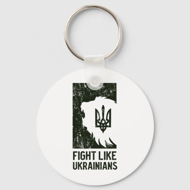 Porte-clés Bats-toi comme un Ukrainien  (Recto)