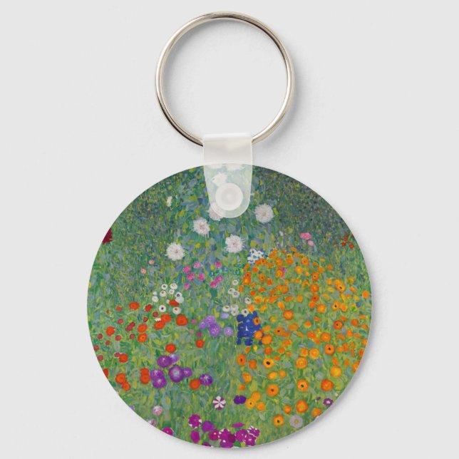 Porte-clés Bauerngarten, Peinture à l'huile, Gustav Klimt (Recto)