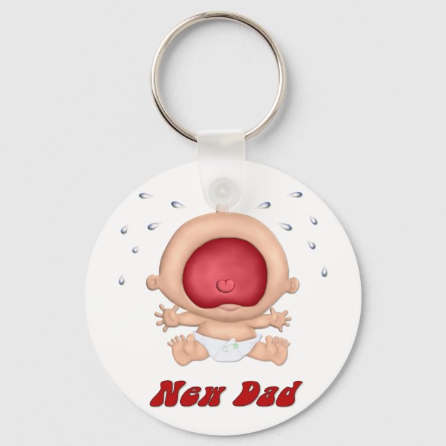 Porte-clés Bawling Baby - Nouveau papa (Recto)