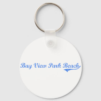 Porte-clés Bay View Park Beach Wisconsin Classic Design