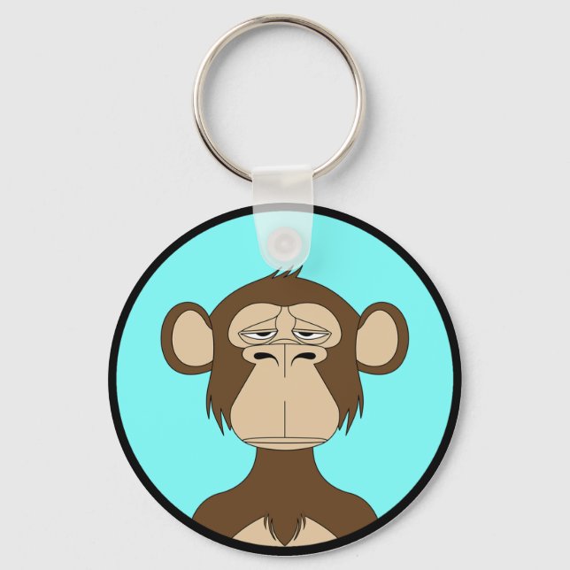 Porte-clés BAYC Art Crypto-Singe (Recto)