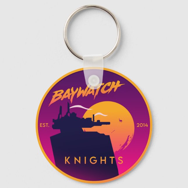 Porte-clés Baywatch Knights - Clavier (Recto)