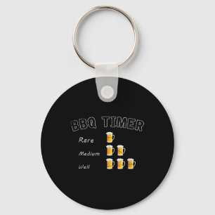 Porte-clés Bbq Fumé Steak Bière Boire Cadeau Barbecue