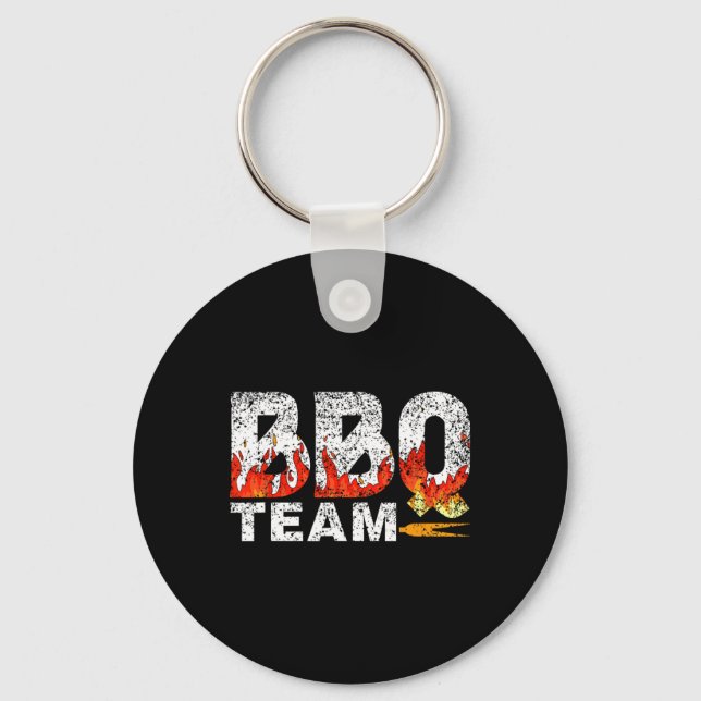 Porte-clés Bbq Team Meat Byrbecue Grill Grill Bbq (Recto)
