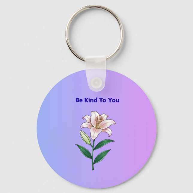 Porte-clés Be Kind To You Lily Self-Care  (Recto)