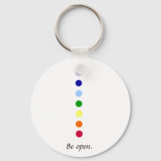 Porte-clés Be Open - Simple Chakra Design Keychain (Recto)