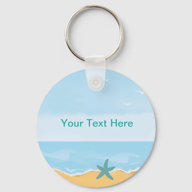 Porte-clés Beach Theme Keychain (Recto)