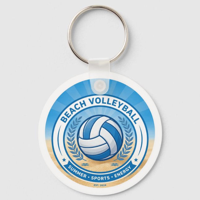 Porte-clés Beach Volleyball Summer Keychain (Recto)
