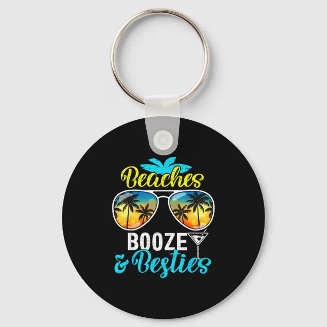 Porte-clés Beaches booze besties girls trip 2026 florida (Recto)