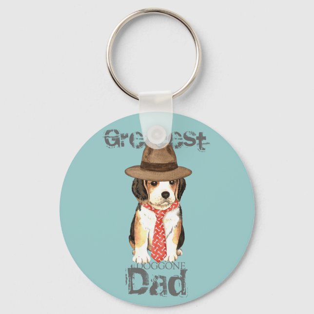 Porte-clés Beagle papa (Recto)