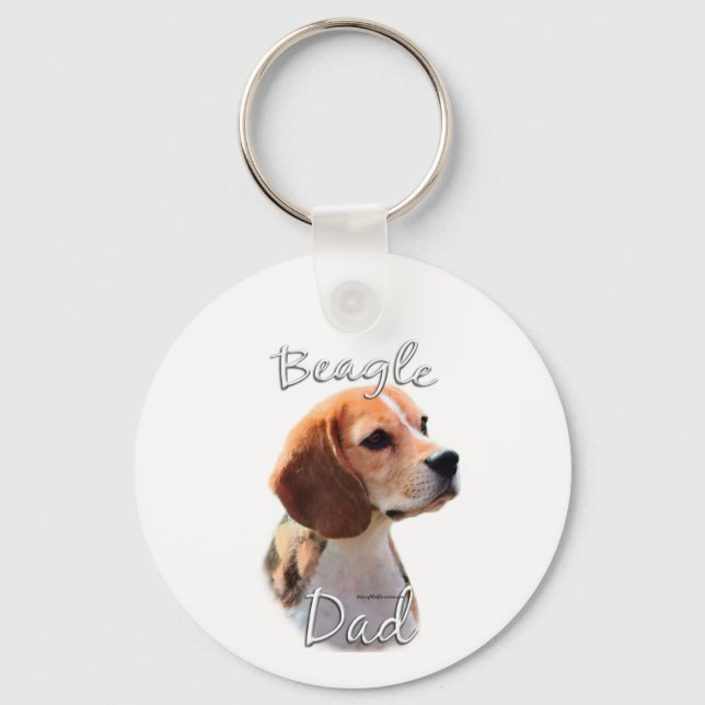 Porte-clés Beagle papa 2 (Recto)