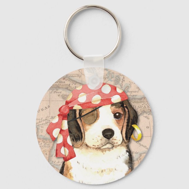 Porte-clés Beagle Pirate (Recto)