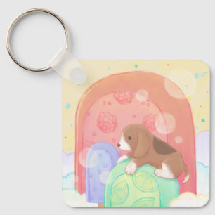 Porte-clés Beagle & Popsicles