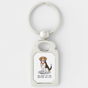 Porte-clés Beagle pourri Spoché (tri couleur 3) Chien drôle