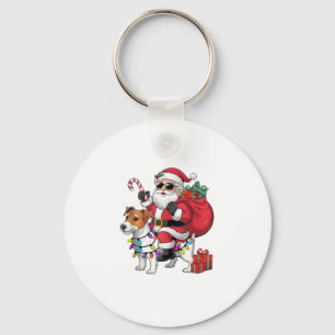 Porte-clés Beagle Xmas Éclairage Père Noël équitation Beagle