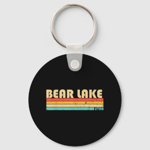 Porte-clés Bear Lake Utah Drôle de pêche Camping d'été 