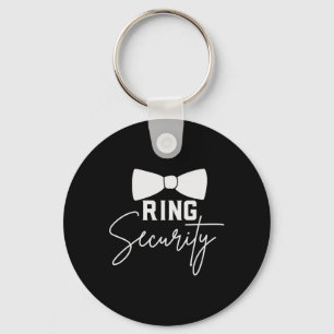 Porte-clés Bearer Ring Fête de mariage Escadron de sécurité D