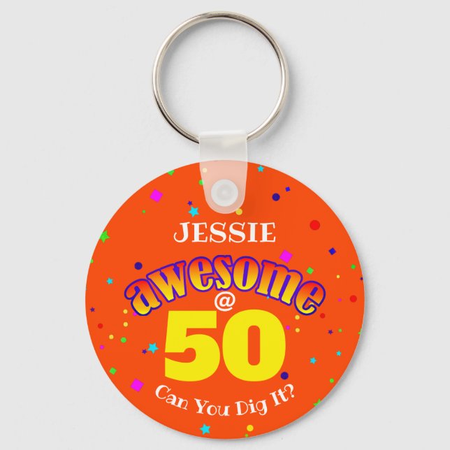 Porte-clés BEAU 50E ANNIVERSAIRE D'Orange (Recto)