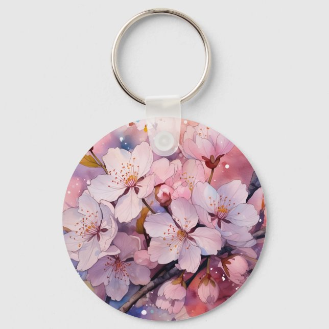 Porte-clés Beau Clavier Fleur (Recto)