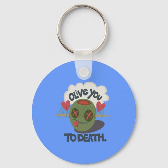 Porte-clés Beau Cool J'aime Afrique Art (Recto)