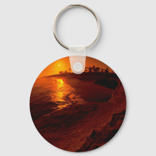 Porte-clés Beau coucher du soleil : Santa Barbara, la