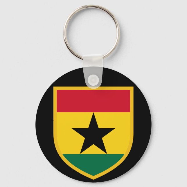 Porte-clés Beau drapeau du Ghana (Recto)