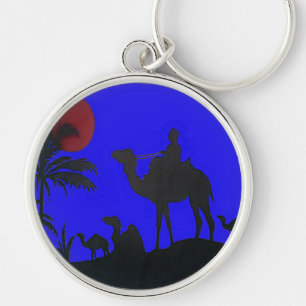 Porte-clés Beau Extraordinaire Sunset Camel Safari Art Imprim