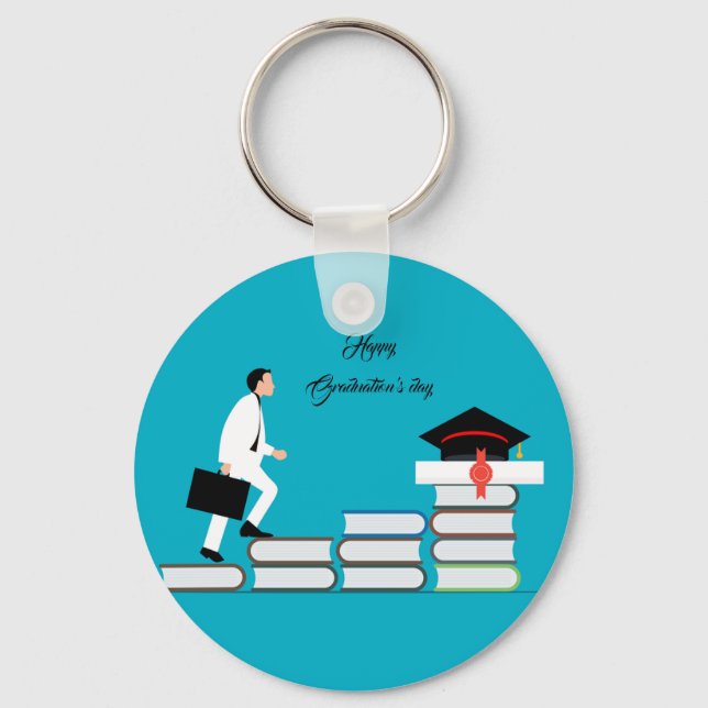 Porte-clés Beau Joyeux Joyeux jour de Graduations (Recto)
