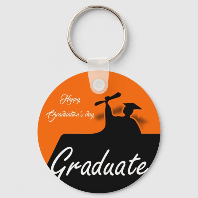 Porte-clés Beau Joyeux Joyeux jour de Graduations (Recto)