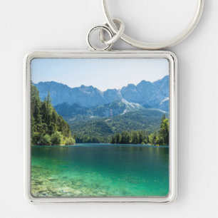 Porte-clés Beau lac Eibsee Alpes bavaroises Allemagne