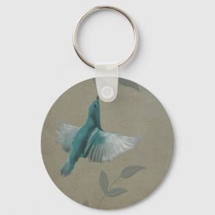 Porte-clés Beau Oiseau Bleu