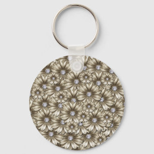 Porte-clés Beau Porte - clé de Fleurs de Diamant