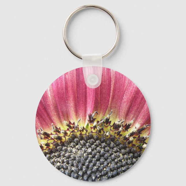 Porte-clés Beau Porte - clé de tournesol rose (Recto)