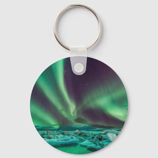Porte-clés Beau Porte - clé Northern Lights (Recto)