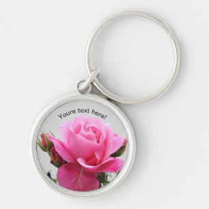 Porte-clés Beau rose de rose