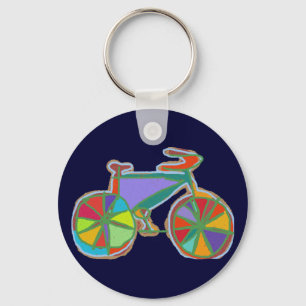 Porte-clés beau vélo d'art coloré