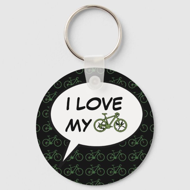 Porte-clés beau vélo . vélo . thème vélo (Recto)