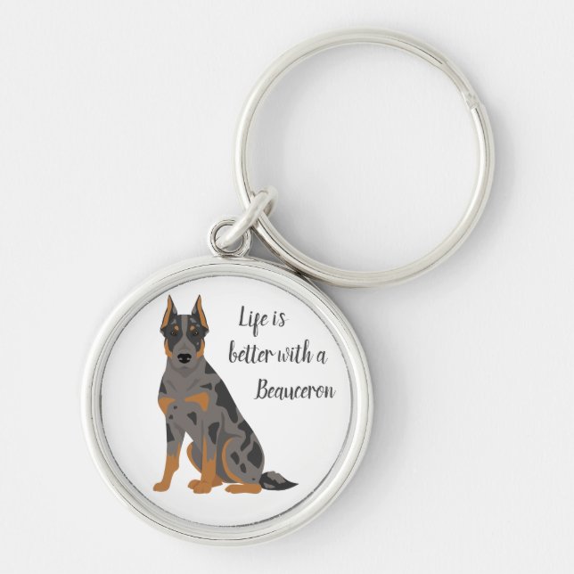 Porte-clés Beauceron. Chien berger français (Devant)