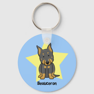 Porte-clés Beauceron étoile de Kawaii