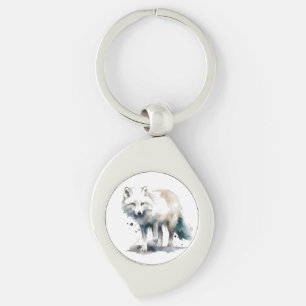 Porte-clés Beauté Arctique : Renard d'Hiver