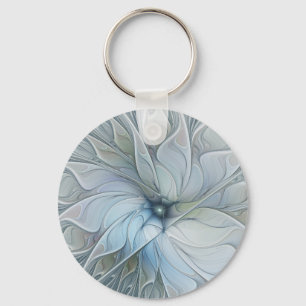 Porte-clés Beauté Élégante Fleur d'Art Abstrait Moderne Fract