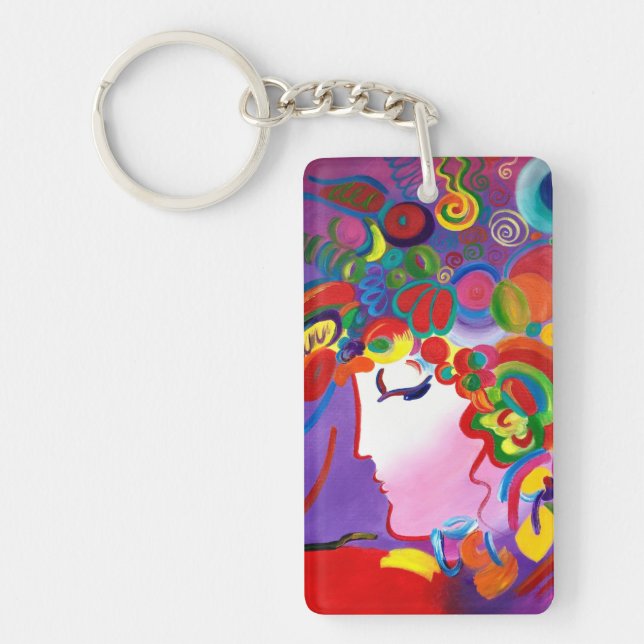 Porte-clés Beauté Rougissante Inspiré de Peter Max (Devant)