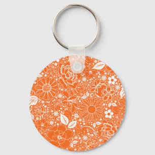 Porte-clés Beautés botaniques Orange Porte - clé