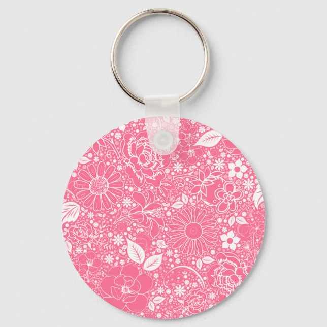 Porte-clés Beautés botaniques PORTE - CLÉ rose pâle (Recto)