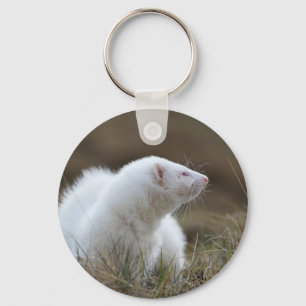 Porte-clés Beautiful Albino Ferret