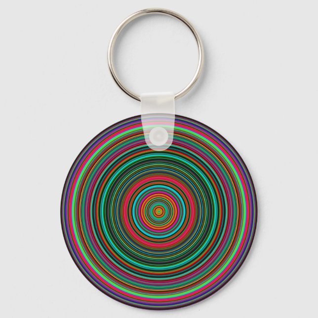 Porte-clés Beautiful Colorful Circular Pattern (Recto)