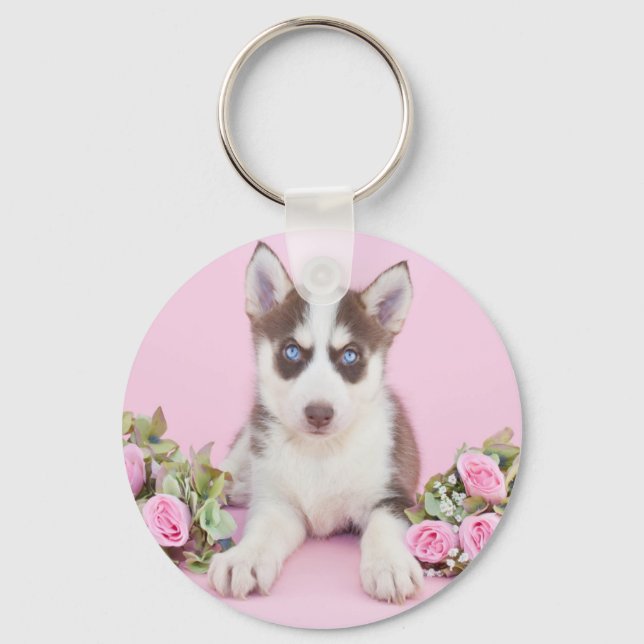 Porte-clés Beautiful Husky (Recto)