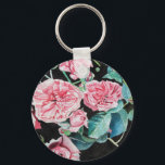 Porte-clés Beautiful Old Pink Roses Key Ring<br><div class="desc">These beautiful roses we're designed from a watercolor I painted from a rose in my garden. D
Sure appeal to any garden or flower lover.</div>