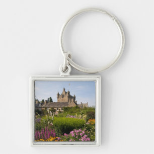 Porte-clés Beaux jardins et château célèbre en Écosse