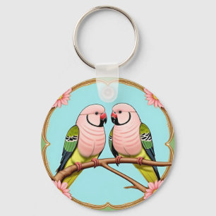 Porte-clés Beaux perroquets illustratifs ensemble
